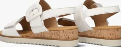 GABOR te platte sandalen 752 wit Discount