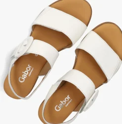GABOR te platte sandalen 752 wit Discount