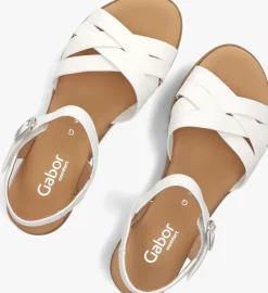 GABOR te platte sandalen 083.3 wit Discount