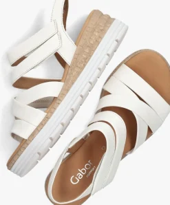 GABOR te sandalen met hak 702.2 wit Outlet