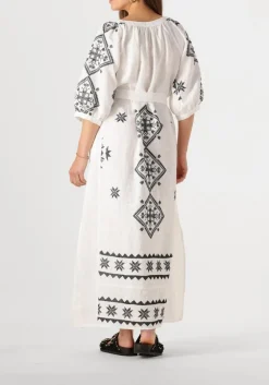 GREEK ARCHAIC KORI te maxi jurk 230652 wit
