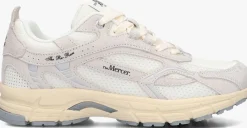 MERCER AMSTERDAM te lage sneakers the re-run vintage suede wit