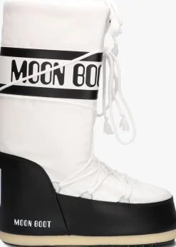MOON BOOT te snowboots nylon veter snowboot wit Hot