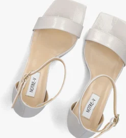 NOTRE-V te sandalen met hak 86605 wit New