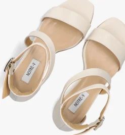 NOTRE-V te sandalen met hak 16036 wit Sale