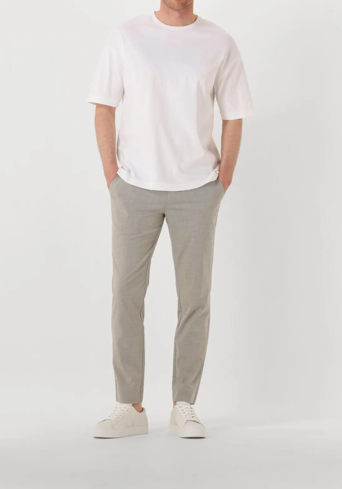 NUBIKK te lage sneakers jagger morris wit