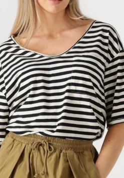 PENN & INK te top t-shirt stripe wit Online