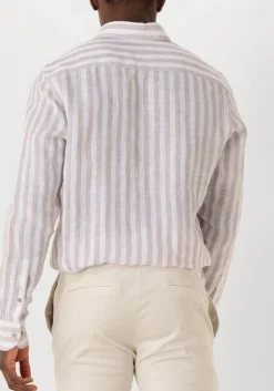 PROFUOMO te klassiek overhemd shirt x-cutaway linen wit Best