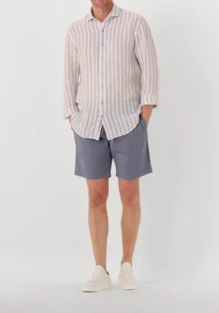 PROFUOMO te klassiek overhemd shirt x-cutaway linen wit Best