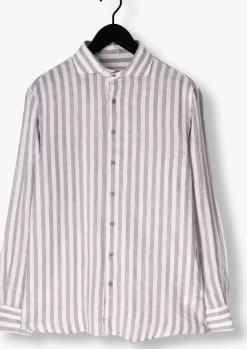 PROFUOMO te klassiek overhemd shirt x-cutaway linen wit Sale