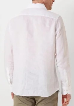 PROFUOMO te klassiek overhemd shirt x-cutaway linen wit Clearance