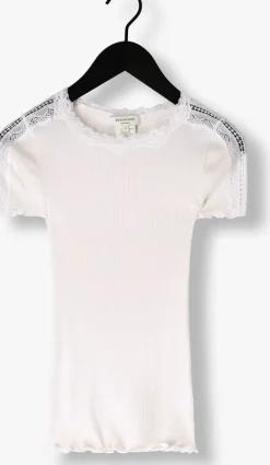 ROSEMUNDE te t-shirt benita silk t-shirt w/ lace wit Hot