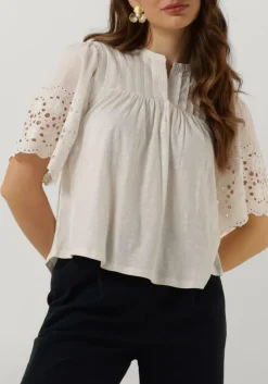 RUBY TUESDAY te blouses salome blouse h half embro sleeves and round neck wit Best