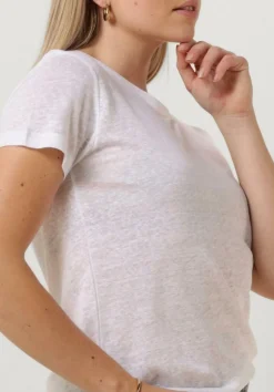 SECOND FEMALE te t-shirt peony o neck tee wit Outlet