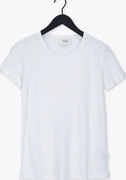 SECOND FEMALE te t-shirt peony o neck tee wit Outlet