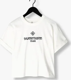 SUMMUM te t-shirt boxy artwork tee wit