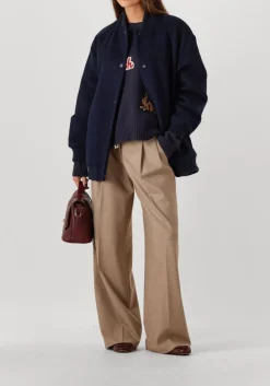 CAMBIO wijde broek addison zand Outlet