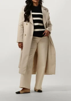 NOTRE-V trenchcoats nv-daron belted coat zand Hot