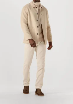 PROFUOMO overshirt overshirt wool button zand