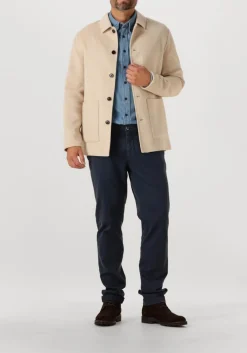 PROFUOMO overshirt overshirt wool button zand