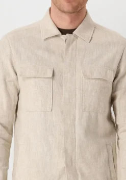 PROFUOMO overshirts overshirt cotton linen zand Best