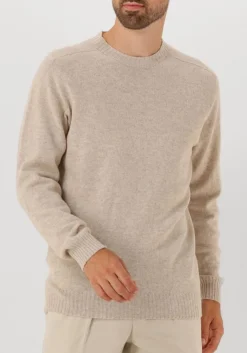 PROFUOMO trui pullover crew neck zand Discount