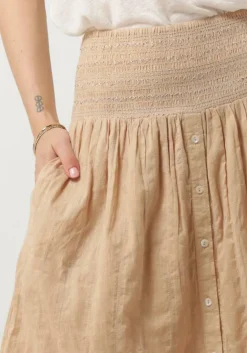 RUBY TUESDAY maxirok sali long skirt with smock waistband and full placket zand Online