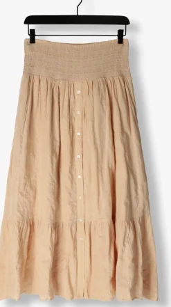 RUBY TUESDAY maxirok sali long skirt with smock waistband and full placket zand Online