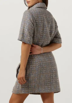 SECOND FEMALE mini jurk lilje dress zand Hot