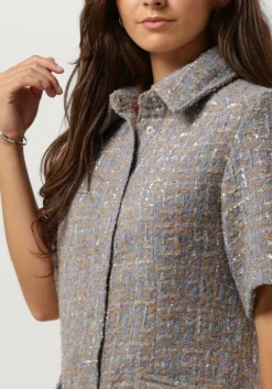 SECOND FEMALE mini jurk lilje dress zand Hot