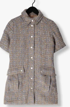 SECOND FEMALE mini jurk lilje dress zand Hot