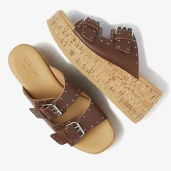 VIA VAI slippers sissel mira zand