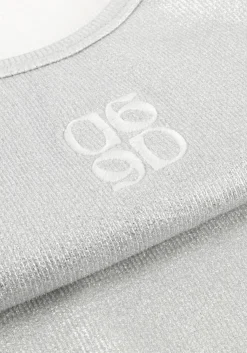 DANTE6 en top zora metallic logo tanktop zilver Clearance