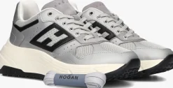 HOGAN en sneakers met mesh sneaker zilver Outlet