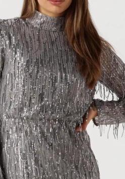 IBANA en mini jurk frasy zilver Hot