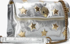 KURT GEIGER LONDON en schoudertas md soft kensington star zilver Online