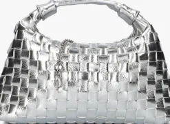 NÚNOO en núnoo schoudertas dandy braided recycled cool zilver Sale