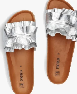 VERBENAS en slippers rocio zilver New