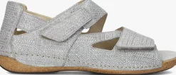 WALDLAUFER en platte sandalen heliett zilver Clearance