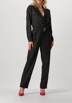 AAIKO e jumpsuit jessie pinstripe vis 548 zwart