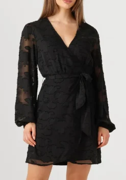 AAIKO e mini jurk eloise chiffon flower pes 509 zwart Hot