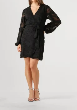 AAIKO e mini jurk eloise chiffon flower pes 509 zwart Hot