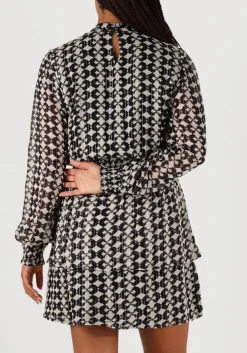 AAIKO e mini jurk gabry ikat dot vis 515 zwart Best