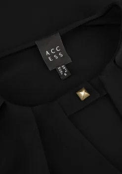 ACCESS e blouses blouse with front v opening zwart Online