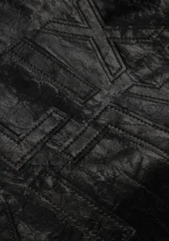 ALIX THE LABEL e jack ladies woven velvet leather bomber zwart