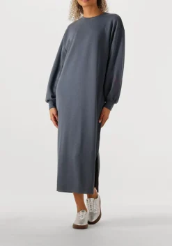 ALIX THE LABEL e mini jurk ladies knitted flowy long sweater dress zwart Hot