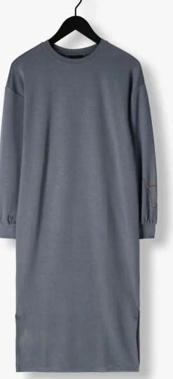 ALIX THE LABEL e mini jurk ladies knitted flowy long sweater dress zwart Hot