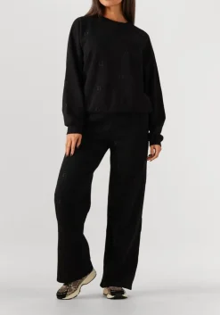 ALIX THE LABEL e sweater knitted logo sweater zwart Discount