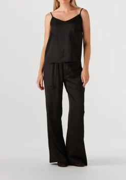 ALIX THE LABEL e top ladies woven satin beaded camisole zwart Hot