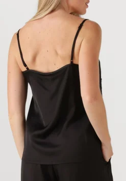 ALIX THE LABEL e top ladies woven satin beaded camisole zwart Hot